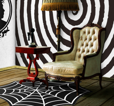 Mural pared Halloween espiral Burtoniano - TenVinilo