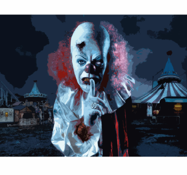 Fotomural salón pixerstick película de terror - TenVinilo