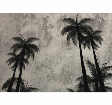 Fotomural de naturaleza Paisaje de concreto tropical - TenVinilo