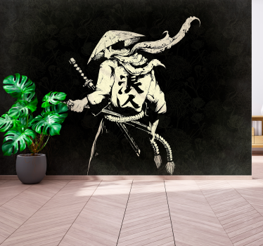 Mural para habitación juvenil guerrero anime - TenVinilo