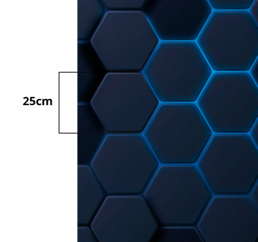 Fotomural textura tonos hexagonales - TenVinilo