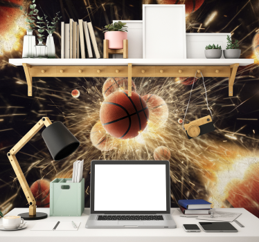 Foto mural 3d basquet 3d - TenVinilo