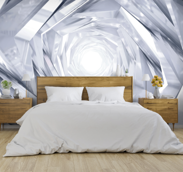 Papel pintado 3D túnel luminoso - TenVinilo