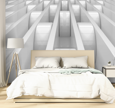 Papel pintado 3D paneles subterráneos - TenVinilo