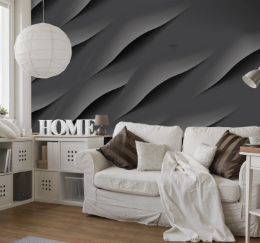 Papel pintado 3D cintas cruzadas - TenVinilo