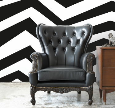 Mural pared abstracto zig zag - TenVinilo