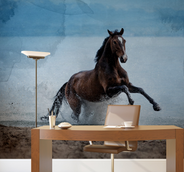 Fotomural animales caballo al galope - TenVinilo