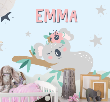 Fotomural animales diseño de koala adorable - TenVinilo