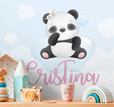 Fotomural animales diseño de panda lindos - TenVinilo