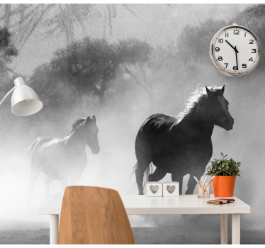 Fotomural animales dos caballos corriendo - TenVinilo
