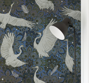 Fotomural animales motivo de grúas elegantes - TenVinilo