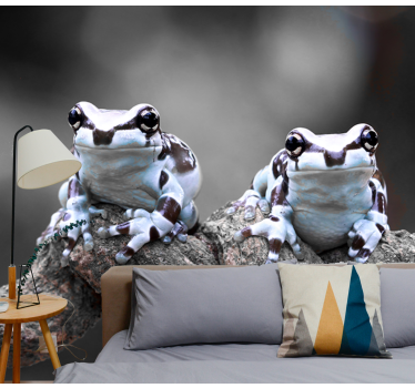 Fotomural animales pareja de ranas arbóreas - TenVinilo