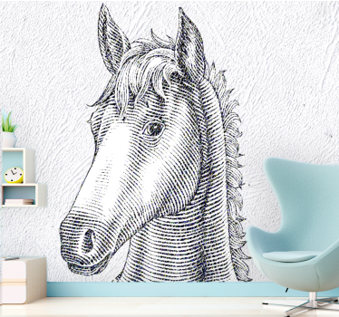 Fotomural animales retrato de caballo elegante - TenVinilo