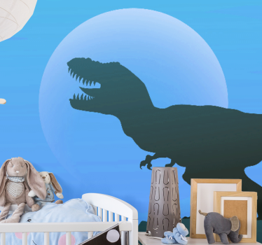 Fotomural animales silueta de tyrannosaurus rex - TenVinilo