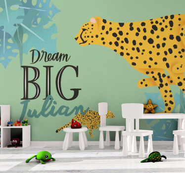 Fotomural animales sueños de leopardo - TenVinilo
