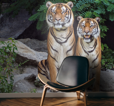 Fotomural animales tigres majestuosos - TenVinilo