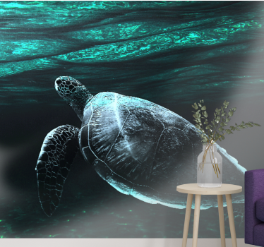 Fotomural animales tortuga marina majestuosa - TenVinilo