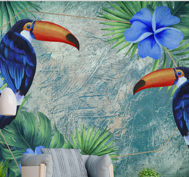Fotomural animales tucanes tropicales duo - TenVinilo