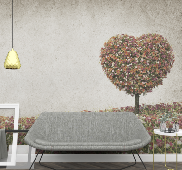 Fotomural árbol árbol en forma de corazón - TenVinilo