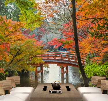 Fotomural árbol Bosque 'jardín japonés' - TenVinilo