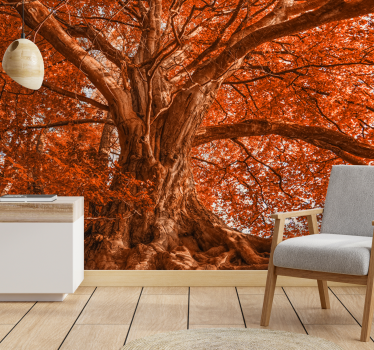 Fotomural árboles Árbol majestuoso de otoño - TenVinilo