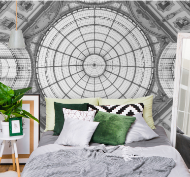 Fotomural arte cúpula de vidrio arquitectónica - TenVinilo