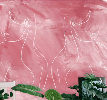 Fotomural arte formas femeninas minimalistas - TenVinilo