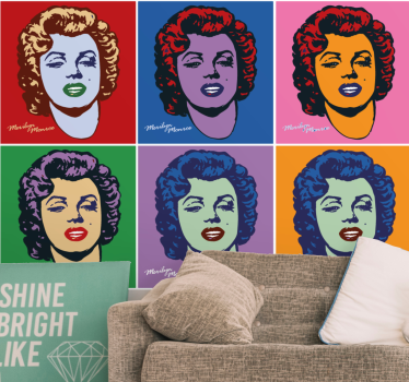 Fotomural arte retratos de pop art - TenVinilo