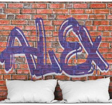 Fotomural arte urbano estilo de nombre de grafiti - TenVinilo
