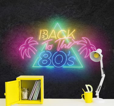 Fotomural vintage de vuelta a los años 80 - TenVinilo