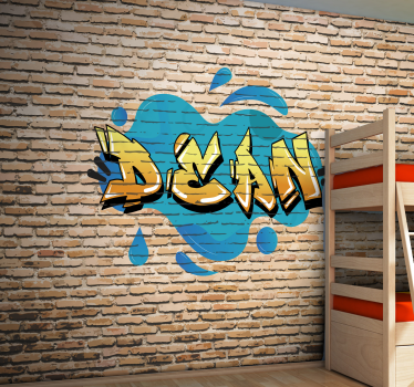 Fotomural arte urbano estilo de graffiti personalizado - TenVinilo