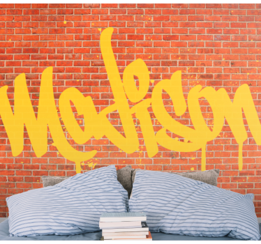 Fotomural arte urbano estilo de texto de grafiti - TenVinilo