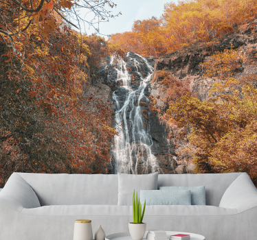Fotomural cascada agua majestuosa fluyendo - TenVinilo