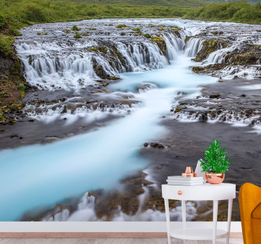 Fotomural cascada flujo de agua sereno - TenVinilo
