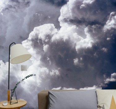 Fotomural cielo dramático paisaje de nubes - TenVinilo
