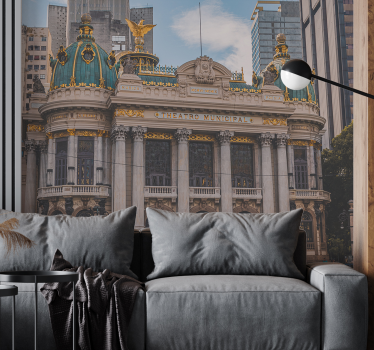 Fotomural ciudad arquitectura histórica del teatro - TenVinilo