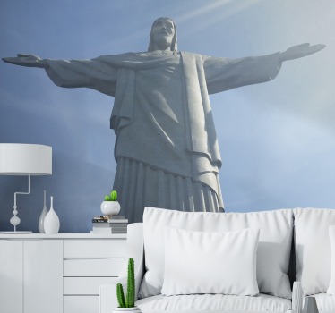 Fotomural ciudad estatua del cristo redentor - TenVinilo