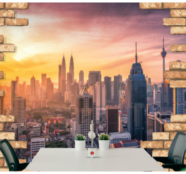 Fotomural ciudad kuala lumpur horizonte - TenVinilo