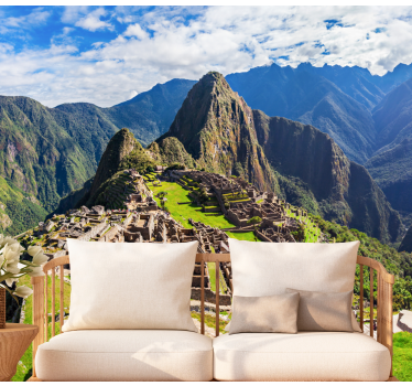 Fotomural ciudad paisaje de machu picchu - TenVinilo