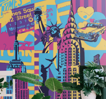 Fotomural ciudad paisaje urbano de nueva york - TenVinilo