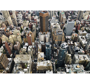 Fotomural ciudad panorámica aérea - TenVinilo