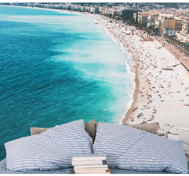 Fotomural ciudad paraíso de playa francés - TenVinilo