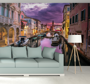 Fotomural de ciudad Puesta de sol en Venecia - TenVinilo