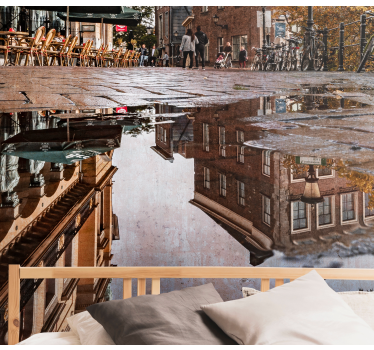 Fotomural ciudad reflejos en la ciudad - TenVinilo