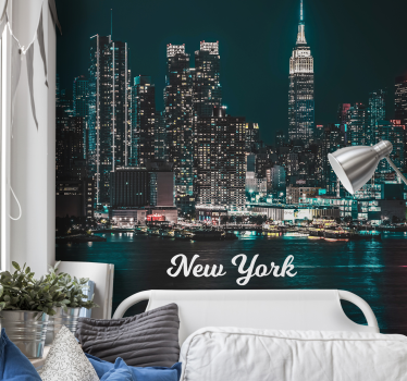Fotomural ciudad skyline legendario de nueva york - TenVinilo