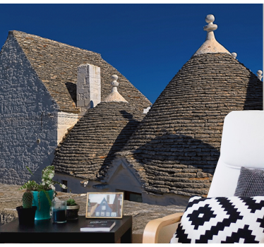 Fotomural ciudad tejados de trulli - TenVinilo