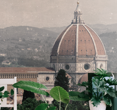 Fotomural ciudad vista de la catedral de florencia - TenVinilo