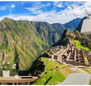 Fotomural ciudad vista de machu picchu - TenVinilo