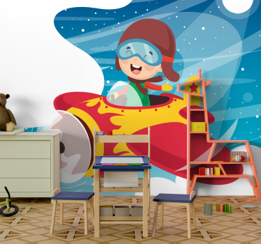 Fotomural de amor aventura infantil lúdica - TenVinilo