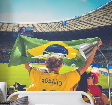 Fotomural de amor celebración apasionada del brasil - TenVinilo